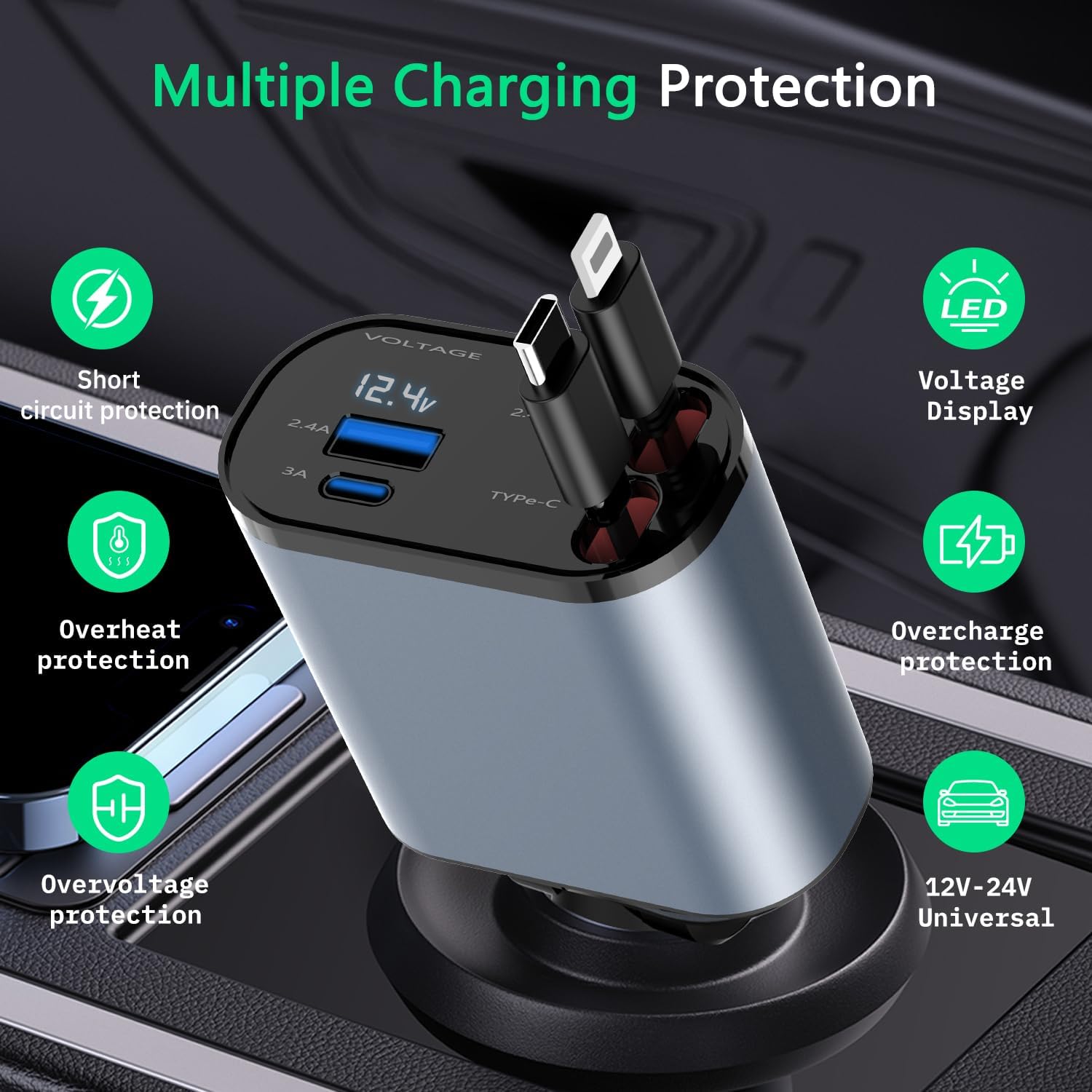 Drundy Super Smart Fast Car Charger