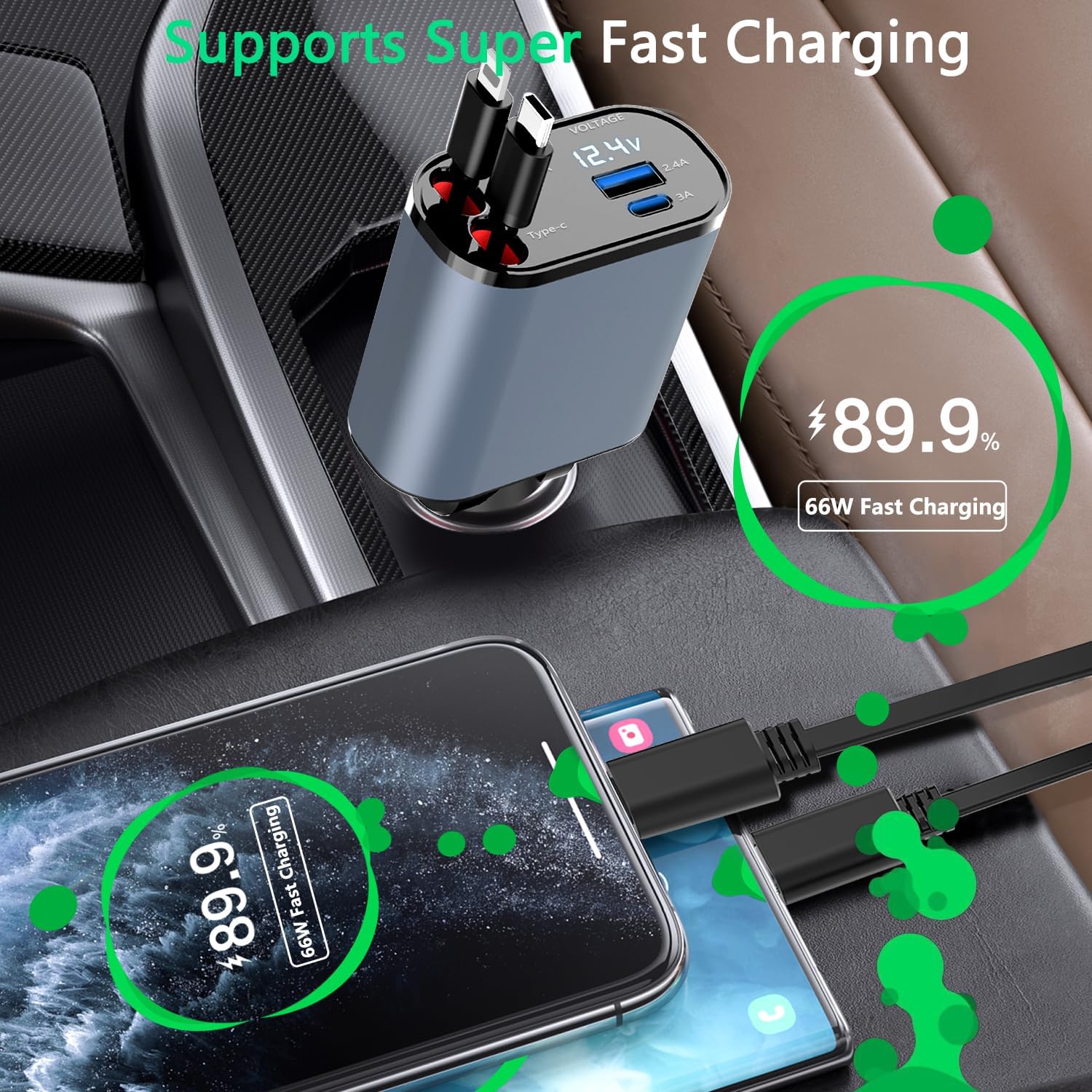 Drundy Super Smart Fast Car Charger