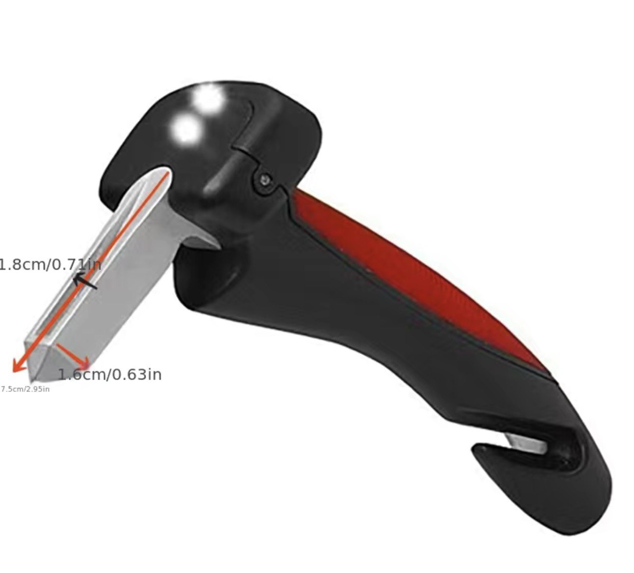 Drundy Car Handle 4 in 1 (Handle Aid, Escape Hammer, Seatbelt Cutter, LED Flashlight)